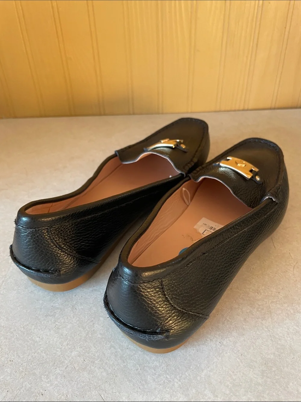 KATE SPADE Carmen Black Leather Loafers Sz. 10